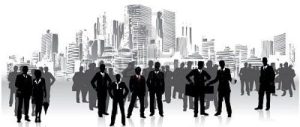 business crowd