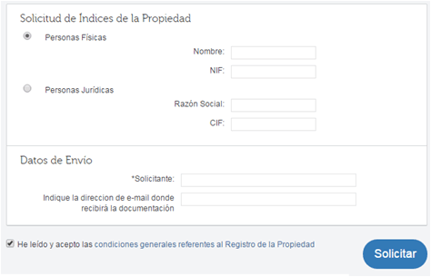 servicio de índices registro propiedad empresa einforma