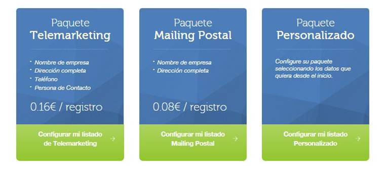 Servicio marketing paquete servicio