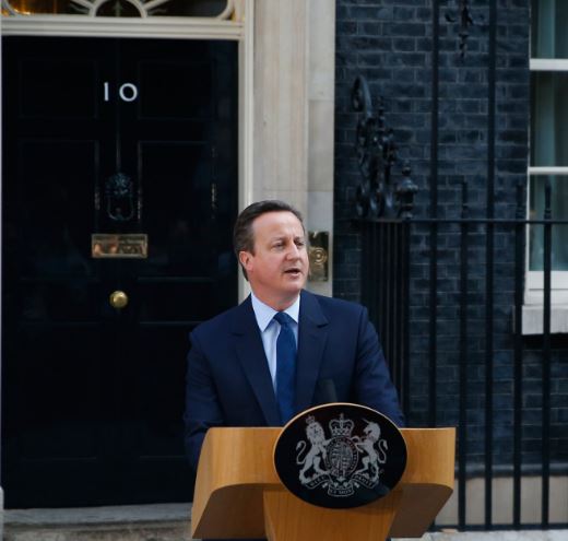 David Cameron durante su comparecencia de dimisión como PM