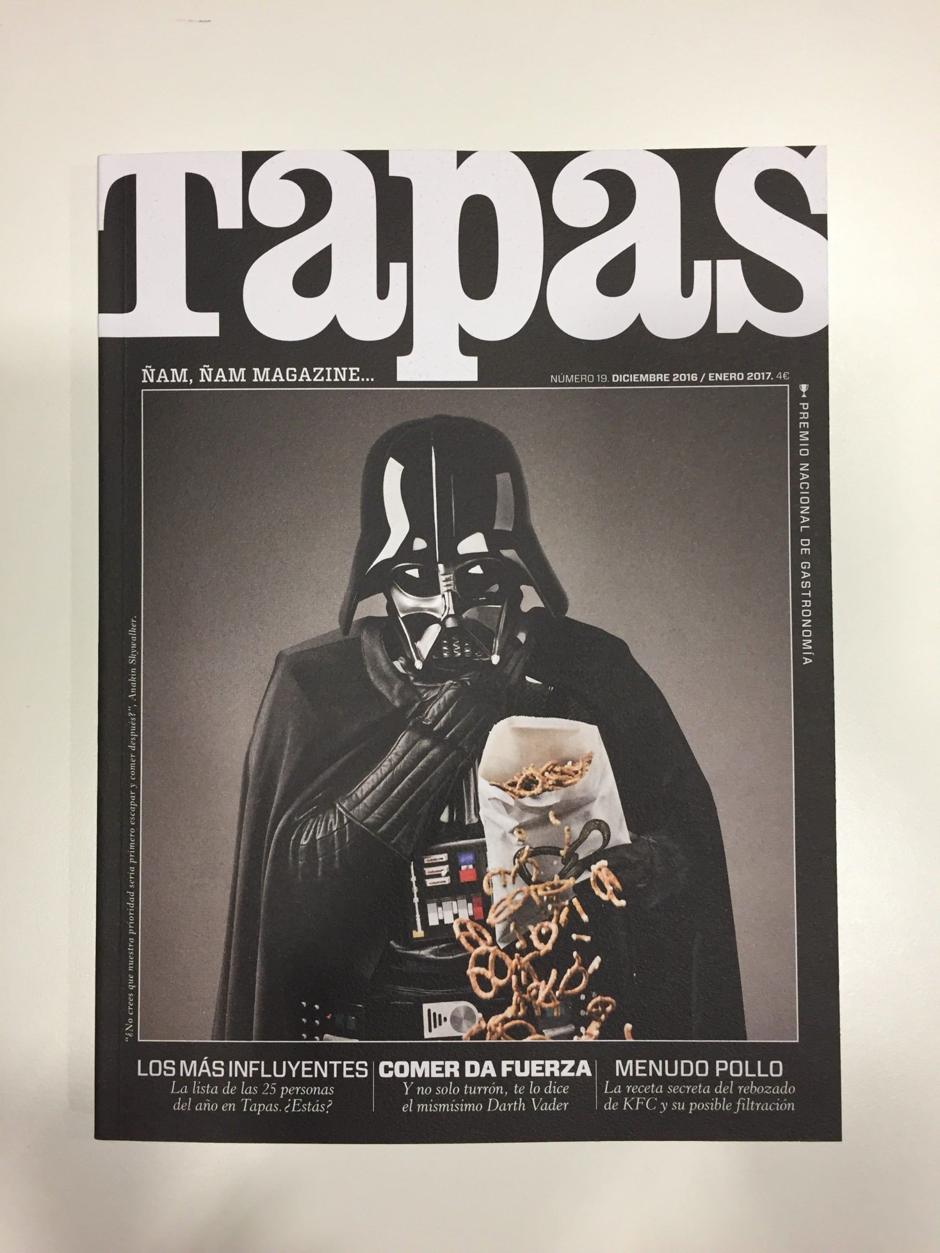 Portada del último número de la revista Tapas, ganadora del Premio Nacional de Gastronomía 2016