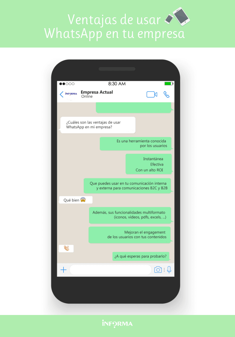 infografía whatsapp business