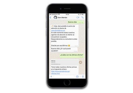 ejemplo de whatsapp business