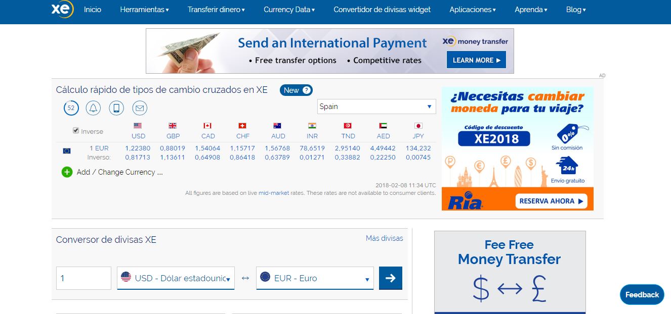 Xe Currency Converter, otra de las herramientas de gestión financiera para pymes